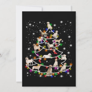 Tarjeta Amante de los Perros   Árbol de Navidad Labrador