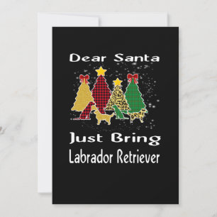 Tarjeta Amante de los Perros Querido Santa Solo Trae Labra