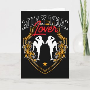Tarjeta Amante de Muay Thai Pasatiempo Boxeo Artes Marcial