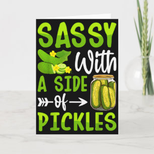 Tarjeta Amante De Pepino Sy Divertido Con Un Lado De Pepin