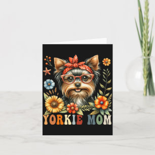 Tarjeta Amante de Perro Madre Yorkshire Terrier Día de la
