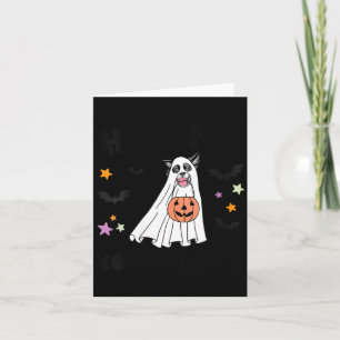 Tarjeta Amante de Perros Border Collie Boo Blanco y Negro