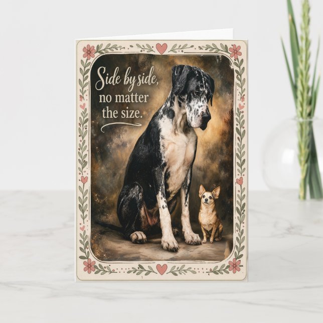 Tarjeta Amante de Perros | Saludo de Amistad (Anverso)