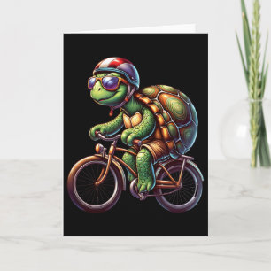 Tarjeta Amante Del Ciclismo De Tortuga Ciclo Para Ciclista