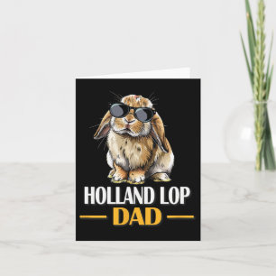 Tarjeta Amante del conejo Mini Holland Lop Dad