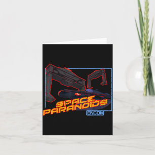 Tarjeta Amante del espacio retro divertido vintage paranoi
