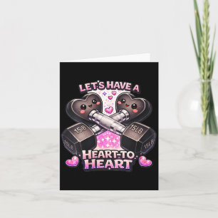 Tarjeta Amante del gimnasio de fitness corazón a corazones