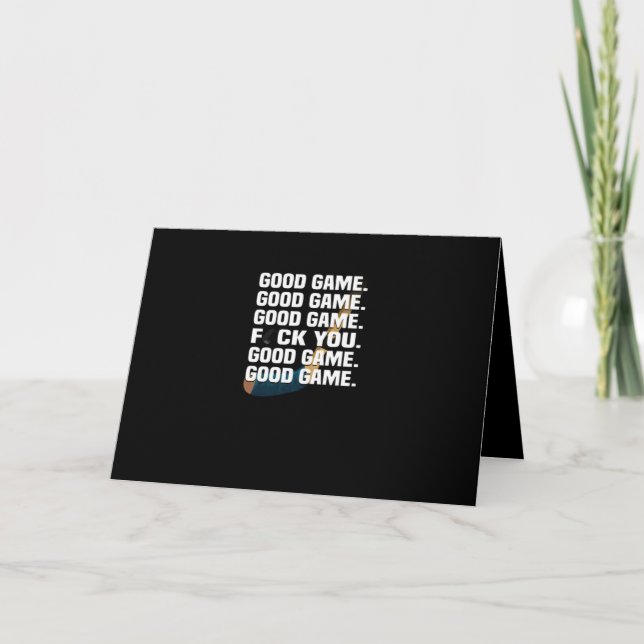 Tarjeta Amante del hockey| Este partido de hockey es un bu (Anverso)