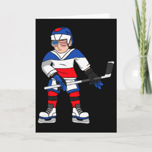 Tarjeta Amante del hockey jugador de hockey 