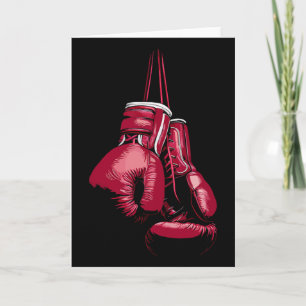 Tarjeta Amante del kickboxing Boxeador Guante de boxeo vin