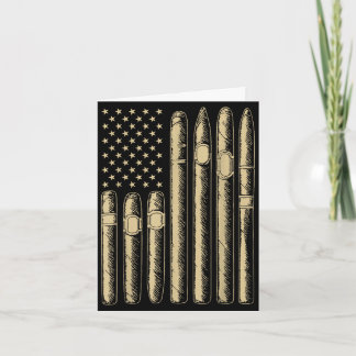 Tarjeta Amante del tabaco fumador bandera estadounidense a