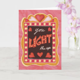 Tarjeta Amante del teatro retro vintage de San Valentín