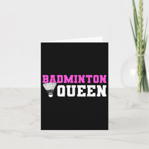 Tarjeta Amante del Volante de Bádminton Jugador de Bádmint