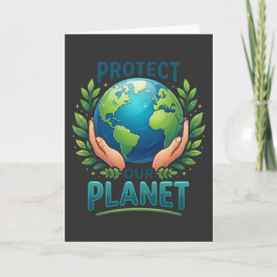 Tarjeta Amante fresco de la naturaleza Protege nuestro pla