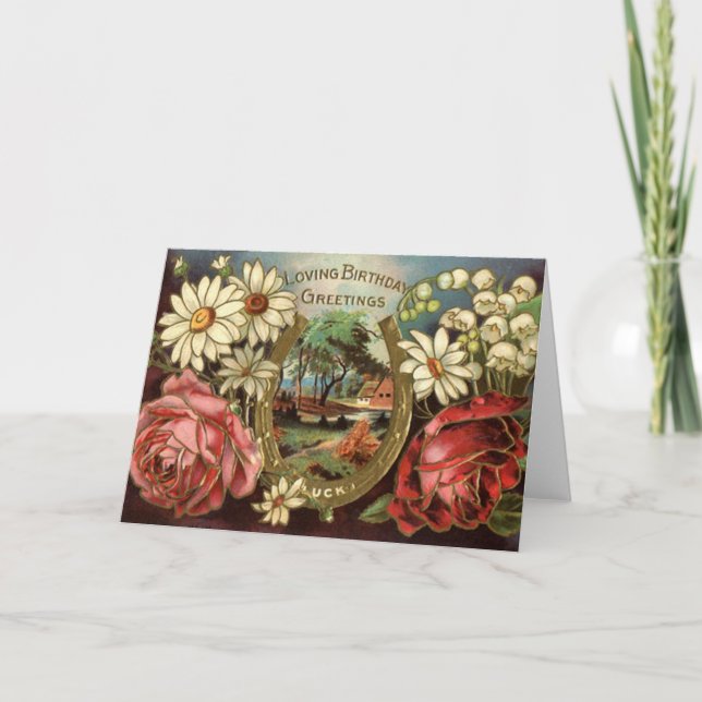 Tarjeta Amante saludos de cumpleaños (Anverso)