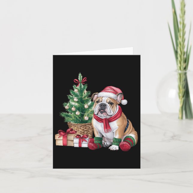 Tarjeta Amantes de Animales Mascotas Bulldog Inglés Adorna (Anverso)