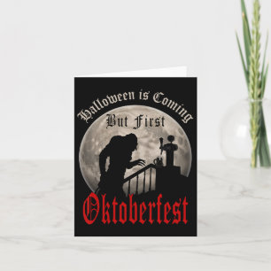 Tarjeta Amantes de cerveza vampiro divertido Conde Drácula