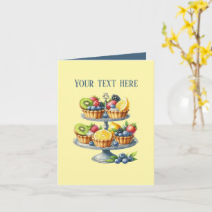 Tarjeta Amantes de cupcakes lindos personalizables