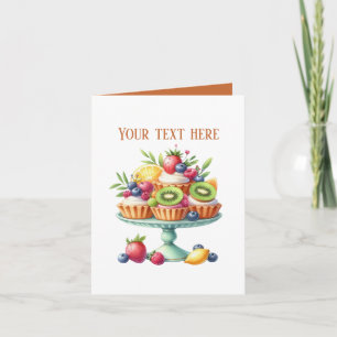 Tarjeta Amantes de cupcakes lindos personalizables