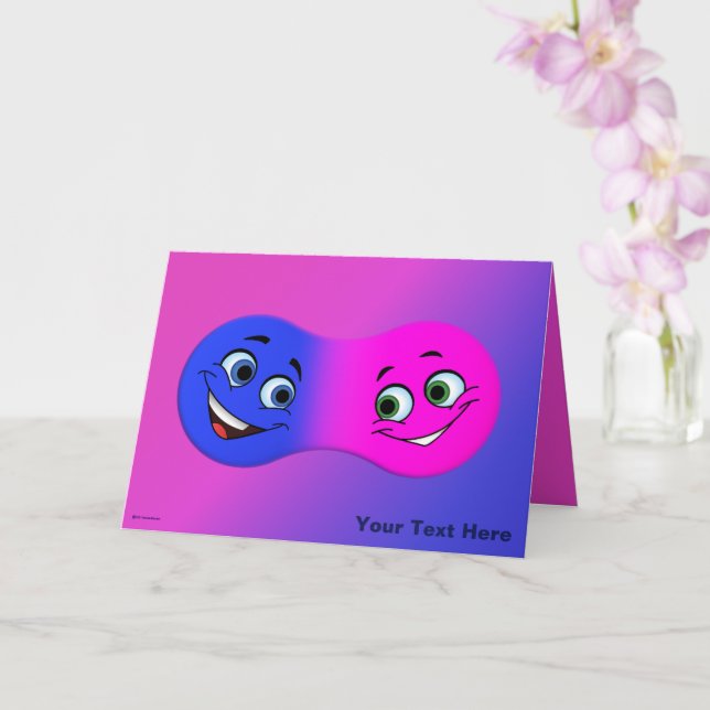 Tarjeta Amantes de la combinación de colores (Orquídea)