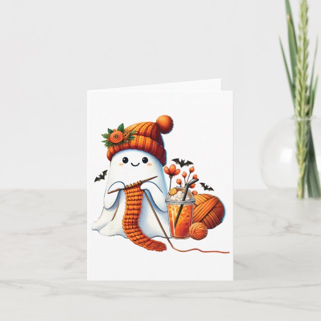 Tarjeta Amantes de la migaja de ghost lindo Coffe de Hallo (Anverso)