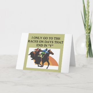 Tarjeta amantes de las carreras