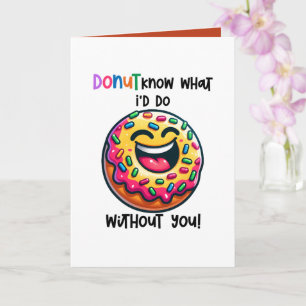 Tarjeta Amantes de las donas divertidas personalizables