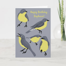 Tarjeta Amantes de los pájaros Warblers de Kirtland Cumple
