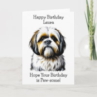 Amantes de los perros shih Tzu Personalizados Cump