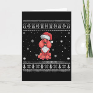 Tarjeta Amantes de Odle Dog Hombres Mujeres Santa Suéter F
