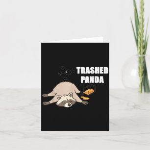 Tarjeta Amantes de Panda Borracho Mapache Destrozado Diver