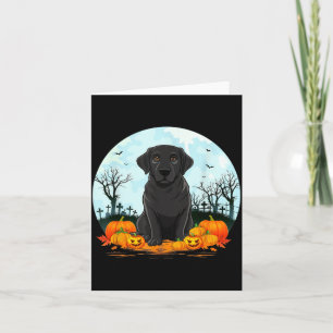 Tarjeta Amantes de perros labradores negros niños niñas Ha