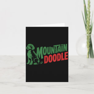 Tarjeta Amantes de Perros Mountain Doodle Vintage Retro Al