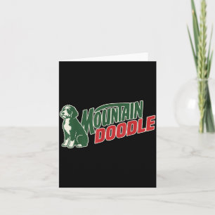 Tarjeta Amantes de perros Mountain Doodle Vintage Retro al