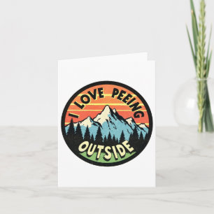 Tarjeta Amantes del camping me encantan salir a la calle