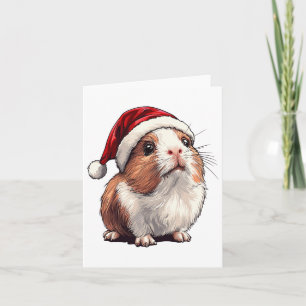 Tarjeta Amantes del cerdo guineano de Navidad Navidades Pa