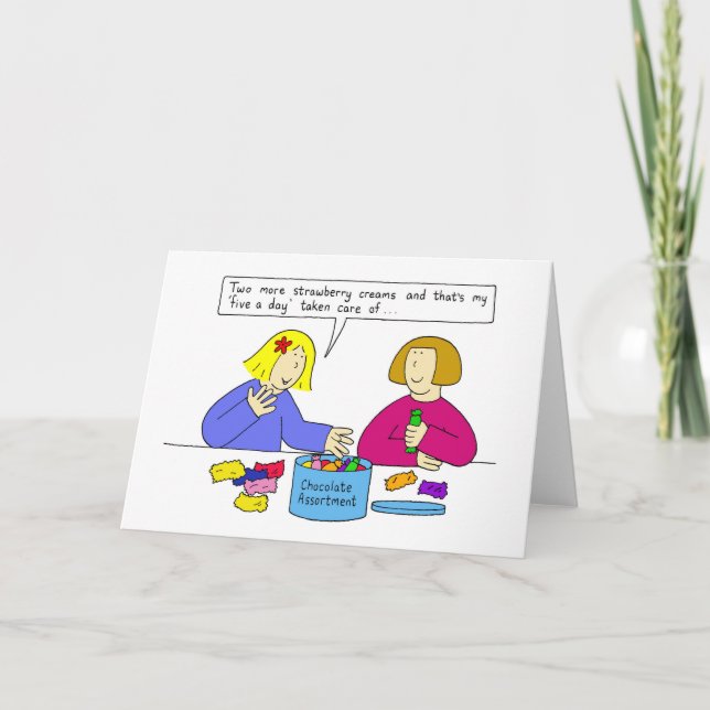 Tarjeta Amantes del chocolate, dulce y dulce. (Anverso)