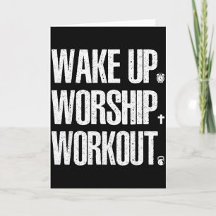 Tarjeta Amantes del culto de entrenamiento despierten Fe M