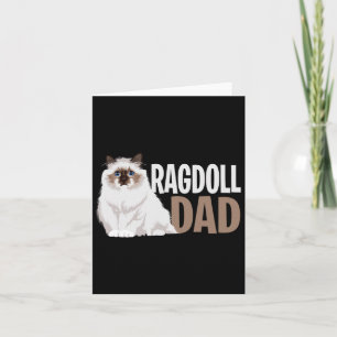 Tarjeta Amantes del dueño del gato Ragdoll Cat Dad Gracios