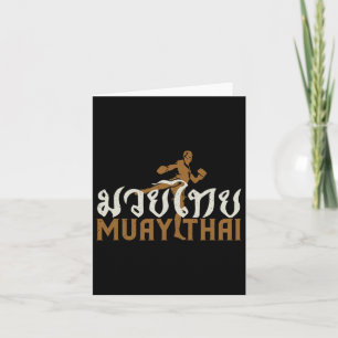 Tarjeta Amantes del entrenador tailandés de boxeo Muay Tha