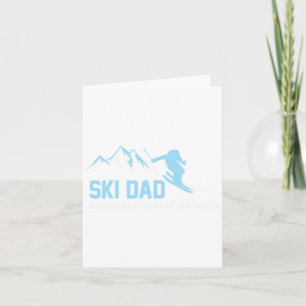 Tarjeta Amantes del esquí divertido de la aventura nevada 