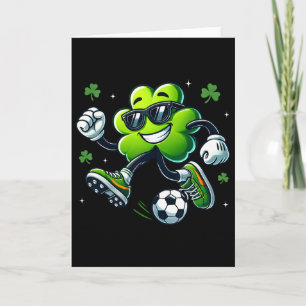 Tarjeta Amantes del Fútbol Jugadores Trébol Día de San Pat