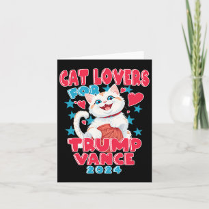Tarjeta Amantes Del Gato Para Trump Vance 2024