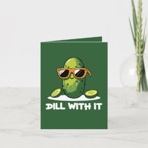 Tarjeta Amantes del pepino divertidos personalizables