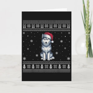 Tarjeta Amantes del perro Husky Siberiano Hombres Mujeres 