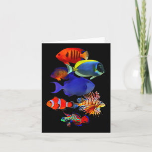 Tarjeta Amantes del tanque de peces de los arrecifes de ag