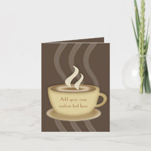 Tarjeta Amantes Notecards del café