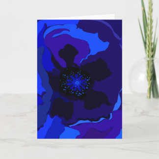 Tarjeta Amapola azul