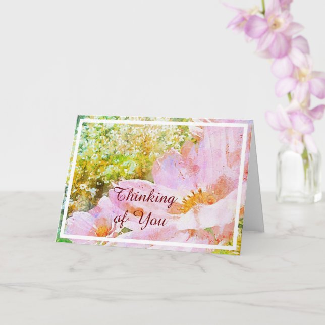 Tarjeta amapolas pintadas (Orquídea)