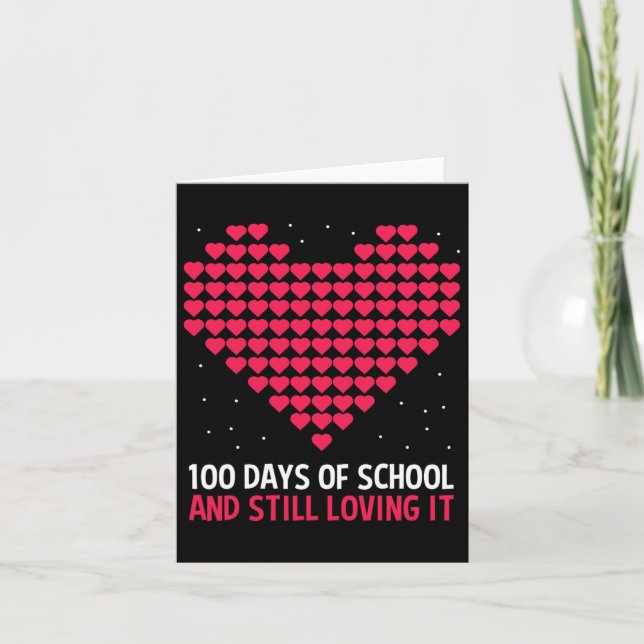 Tarjeta Amar 100 Días De Regalo Escolar Para Estudiantes D (Anverso)